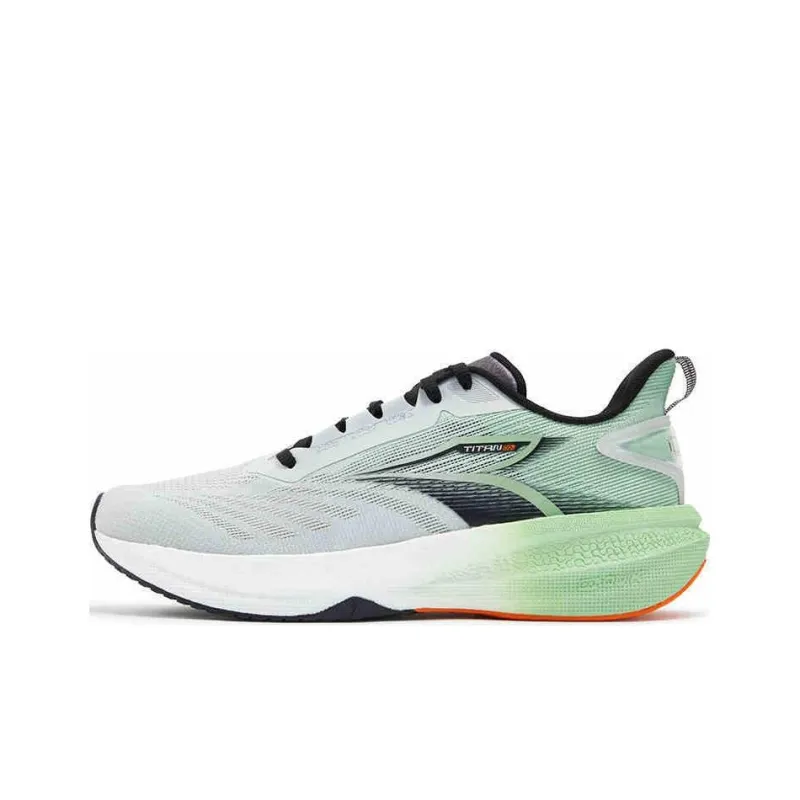 361° Titan CQT Abrasion Resistant Breathable Rebound Low Top Casual Running Shoes Men's Gray Green-0