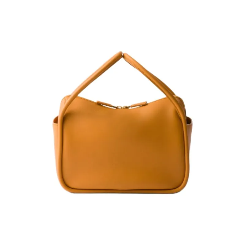 PRADA Calfskin Handbag Women's Amber-3