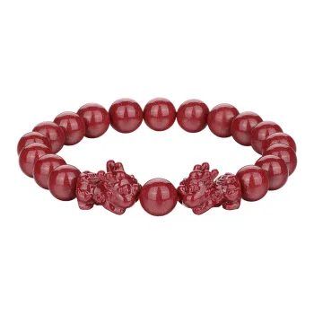 Olampe Reconstructed Cinnabar Bracelets Women's