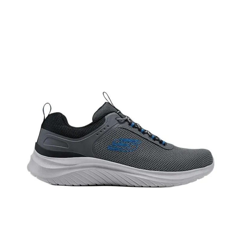 Skechers Anti Slip Wear Resistant Low Top Casual Running Shoes Men's Gray Black-1