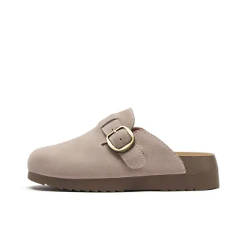 Hotwind Pinecone Grey Series Rubber Sole Abrasion Resistant Slip Resistant Wrap toe Slippers Women's