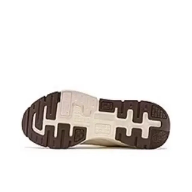 QIAODAN Vertical And Horizontal 5 Cushioning Lightweight Height Increasing Low Top Casual Shoes Women's Beige Umber-4