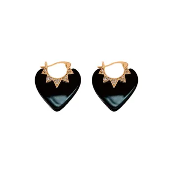 Drejew Copper Zircon Earrings Women's