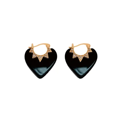 Drejew Copper Zircon Earrings Women's
