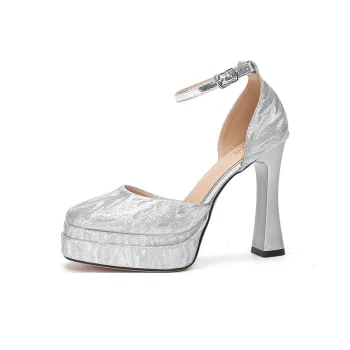 Zubumei Chunky Heel High Heels Women's