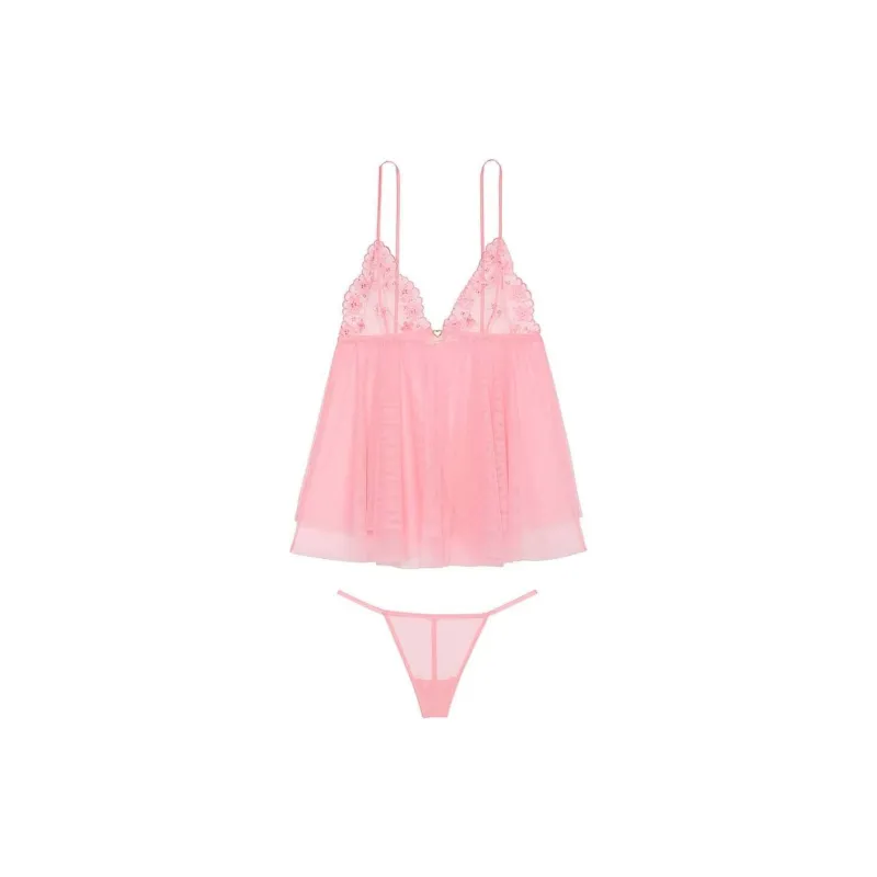 Victoria's Secret Pajama Set Women's Dream Pink-0