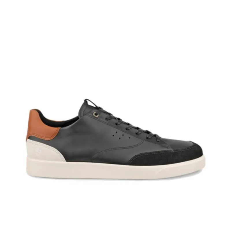 Ecco Low Top Skateboard Shoes Men's Black-1