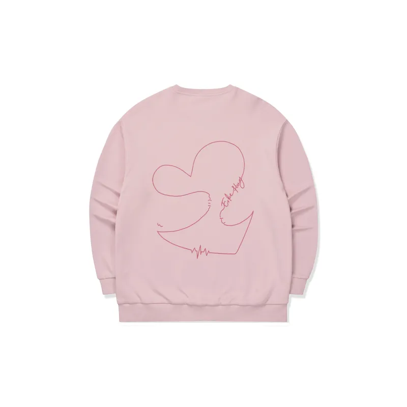 Erke Life Collection Sweatshirt Men's Sugar Pink-1