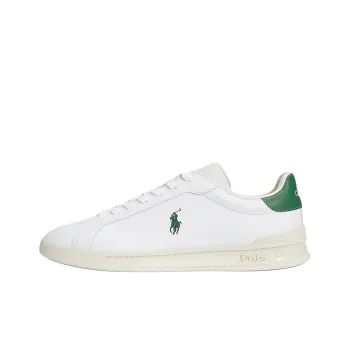 Polo Ralph Lauren Heritage Court II Low Top Skateboard Shoes Men's White