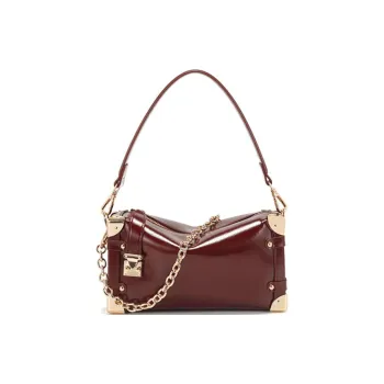 PAYOT Microfiber Synthetic Leather Shoulder Bag Crossbody Bag Handbag Regular Women's Burgundy/Black/Brown