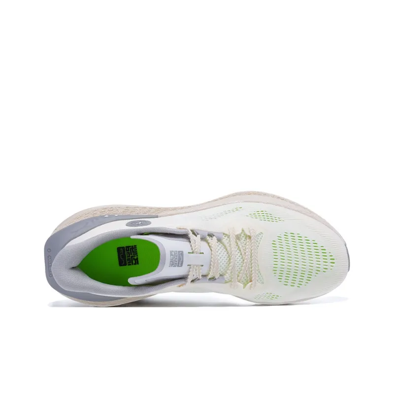 BMAI Jingtan Mix 2.0 Mid Top Running Shoes Women's White With Beige Gray-3