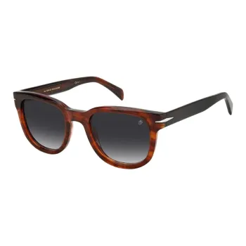 David Beckham Acetate Square Sunglasses Men's Brown