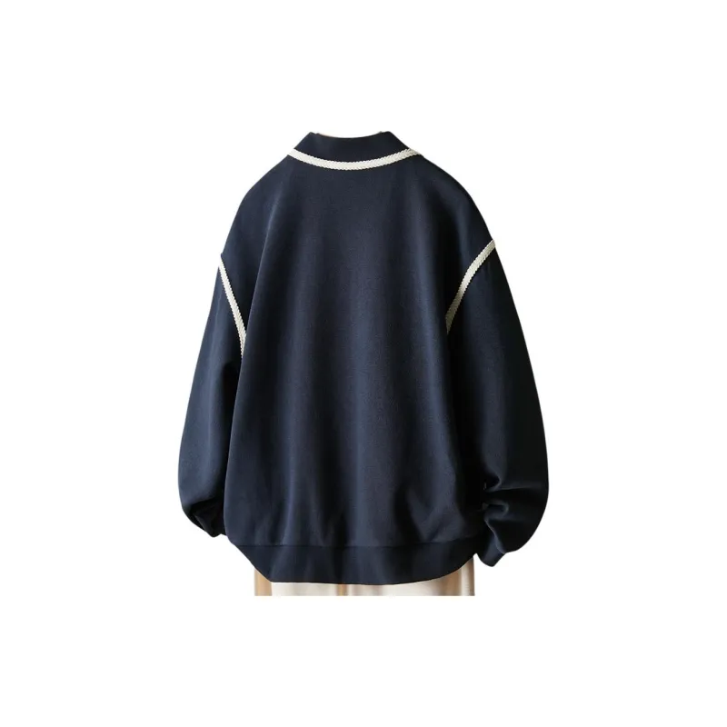 IHIMI Jackets & Coats Women's Navy Blue-2