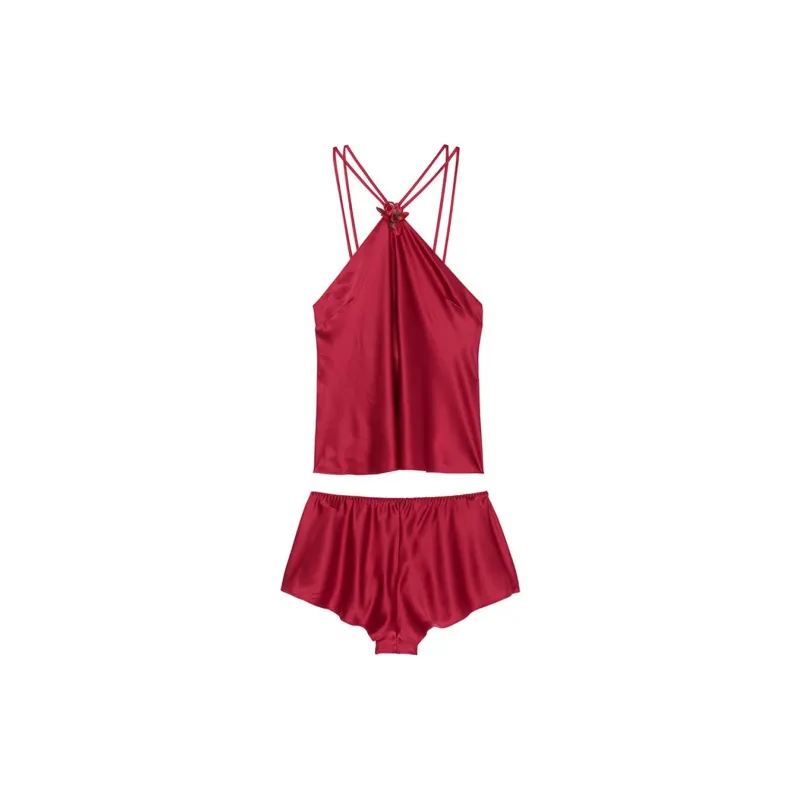 Victoria's Secret Pajama Set Women's Pitch Red-0