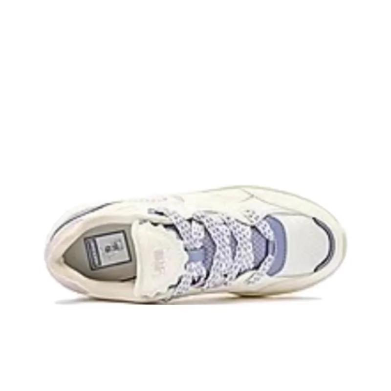 QIAODAN Elf Meow TD Cushioning Lightweight Height Increasing Low Top Casual Shoes Women's Beige Blue-3