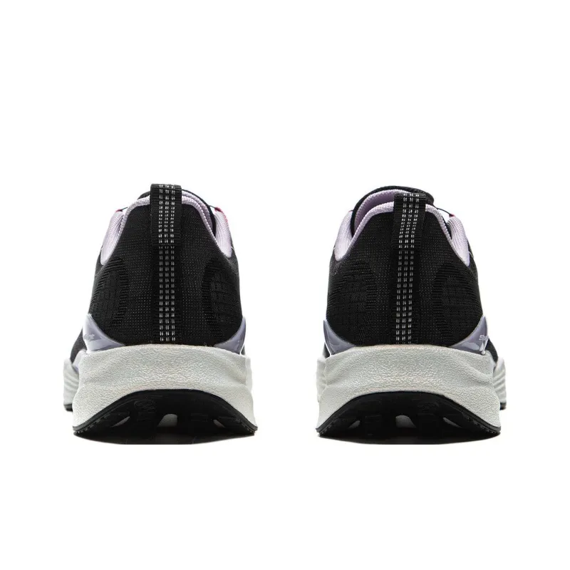 LINING YOUNG Abrasion Resistant Cushioning With Rebound Low Top Kids' Running Shoes Black Pink Teenagers-4
