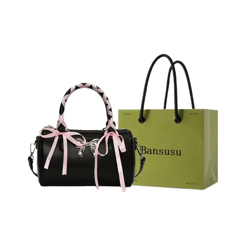 Bansusu PU Crossbody One Shoulder Handbags Women's Pink/Blue/White/Black-17