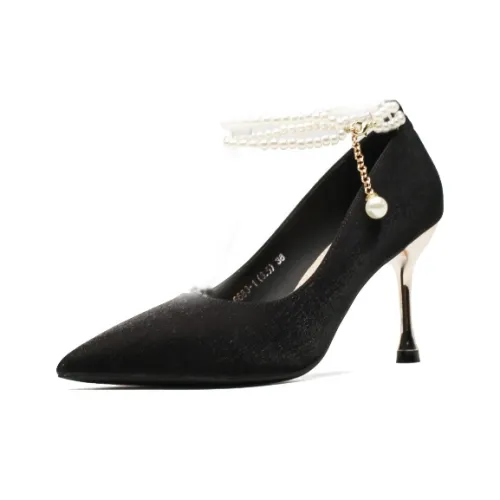 QITUMAUL Slim Heel High Heels Women's