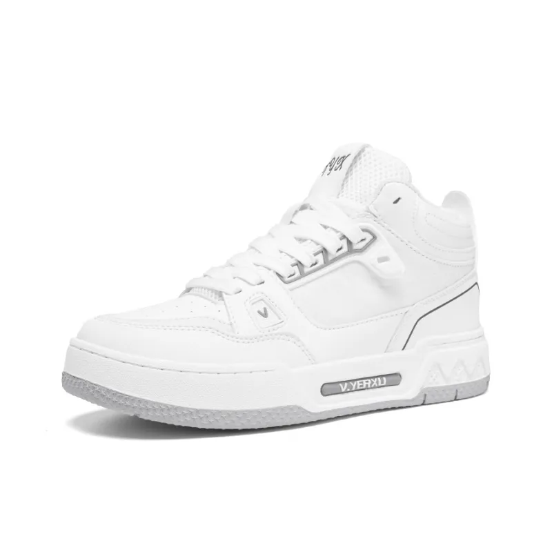 V.YERXU Coverage Slip Resistant Cushioning Abrasion Resistant Lightweight Support Mid Top Skateboard Shoes Unisex-1
