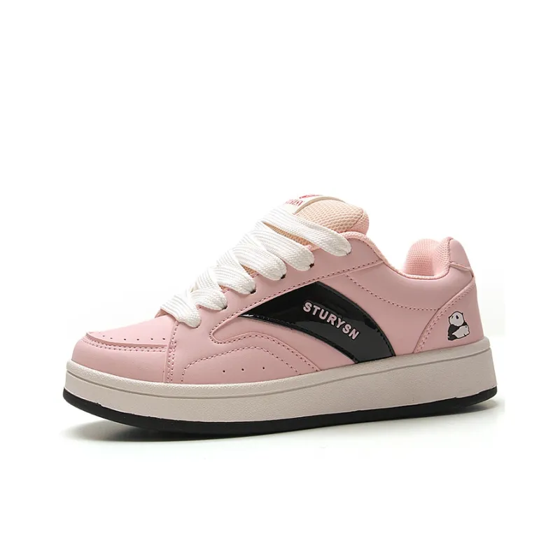 STUR YSN Wear resistant And Lightweight Low Top Skateboard Shoes Unisex Sweetheart Pink-0