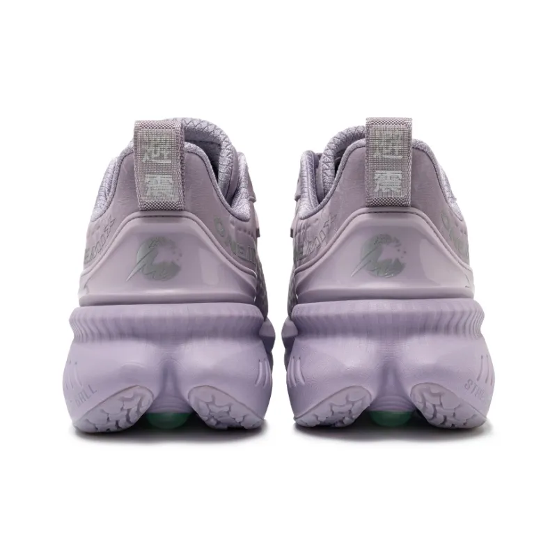 ONEMIX Cushioned Slip Resistant Breathable Low Top Sprint Running Shoes Unisex Palm Purple-3