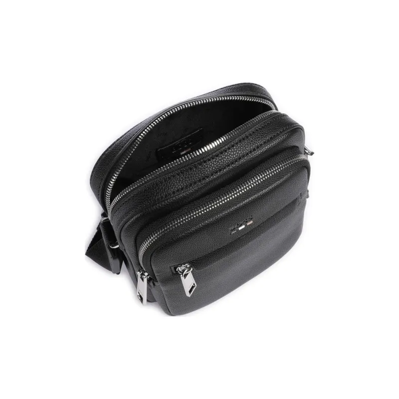 BOSS Synthetic Leather Shoulder Bag, Crossbody Bag Men's Black-2