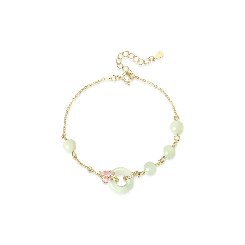 KADER Peace And Joy Series Hetian Jade Bracelets Pale Greenish White Jade Women's-1