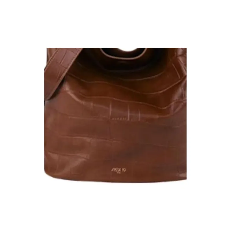 APEDE MOD Calfskin Bucket Bags Crossbody Bag Shoulder Bag Medium Size Women's Brown-1