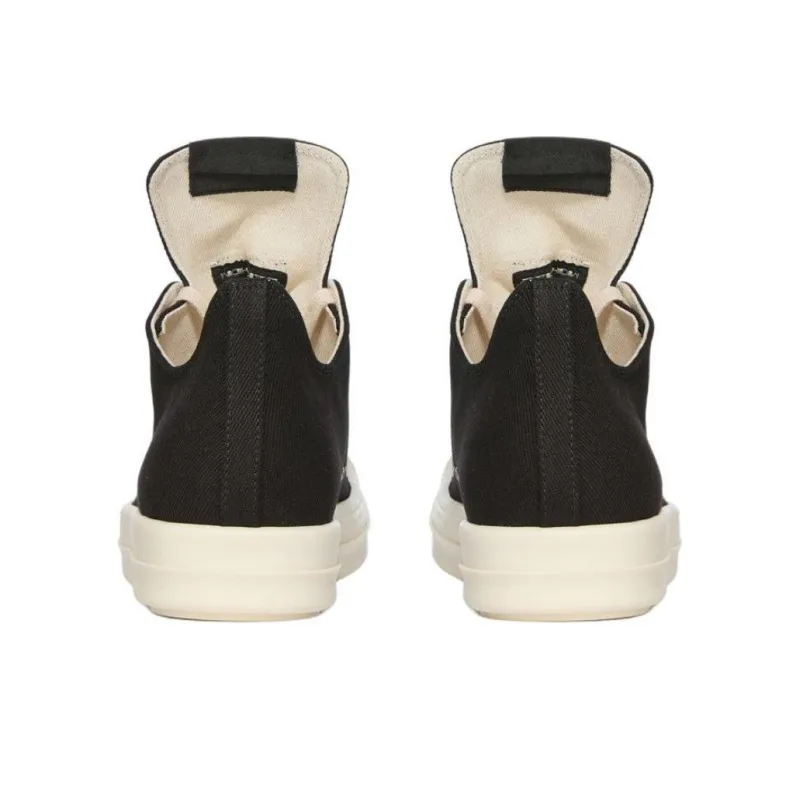 Rick Owens DRKSHDW Low Top Canvas Shoes Women's Black-3
