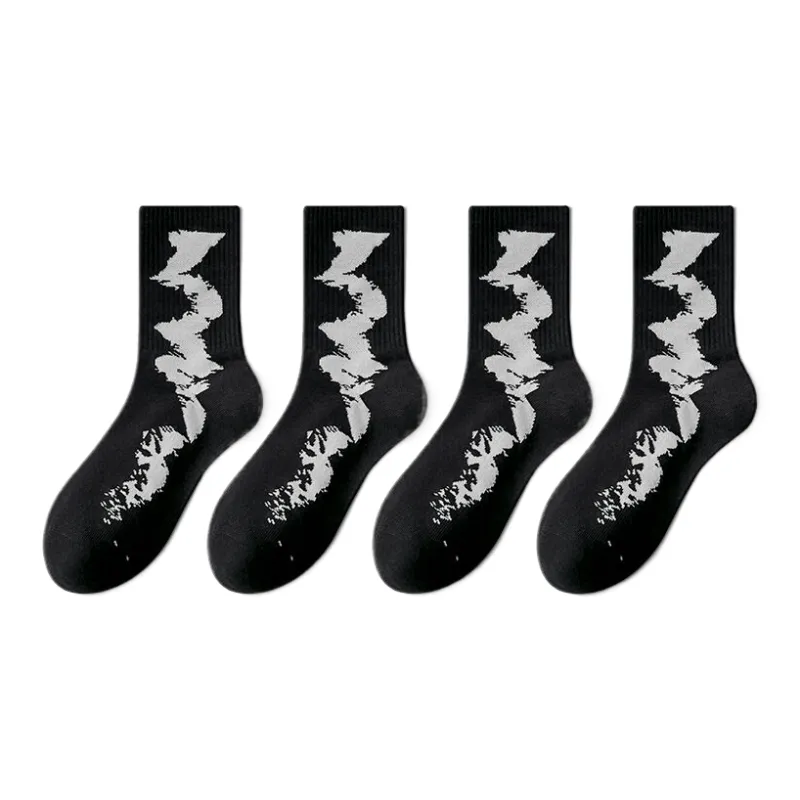 Cotton Gene Mid Calf Socks Men's 4 Pack-7