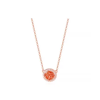 Chongqing Gold Store Agate Necklaces Unisex