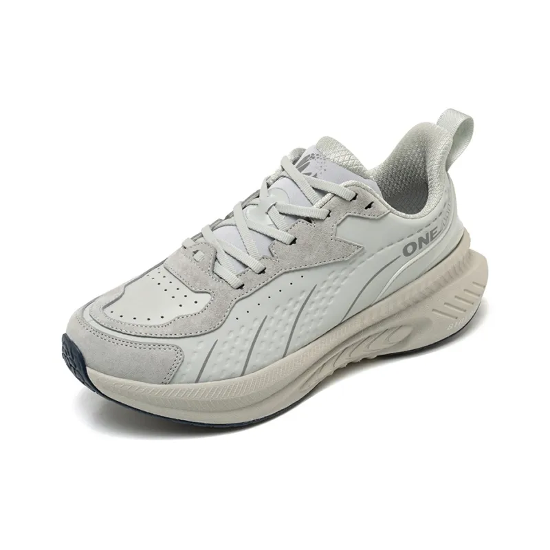 ONEMIX Cushioning Anti Slip And Wear Resistant Low Top Carbon Plate Casual Running Shoes Unisex Gray-1