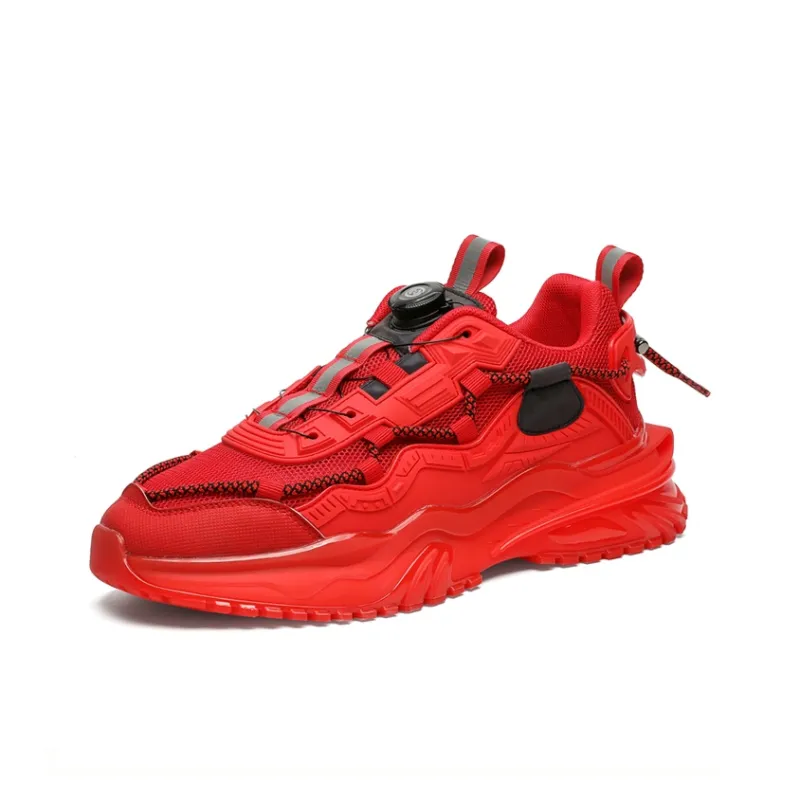 KYMOOU Cushioned Slip Resistant Breathable Low Top Chunky Sneakers Men's-1