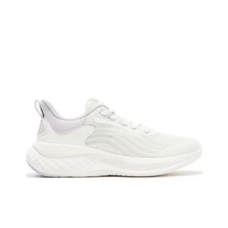 361° Cushioning Breathable Low Top Running Shoes Women's White Purple-1