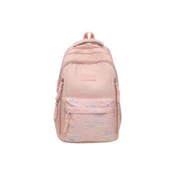 LUVISTRUE Nylon Large Capacity Backpacks Large Size Women's Pink/White/Black/Yellow/Red