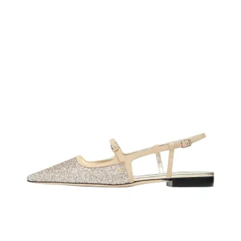 Jimmy Choo Didi FLAT Casual Single Shoes Women's Gold