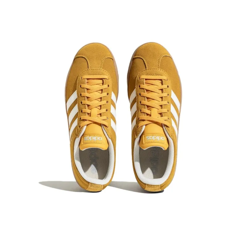 Adidas Vl Court Classic Anti Slip Wear Resistant Low Top Skateboard Shoes Unisex Yellow-2