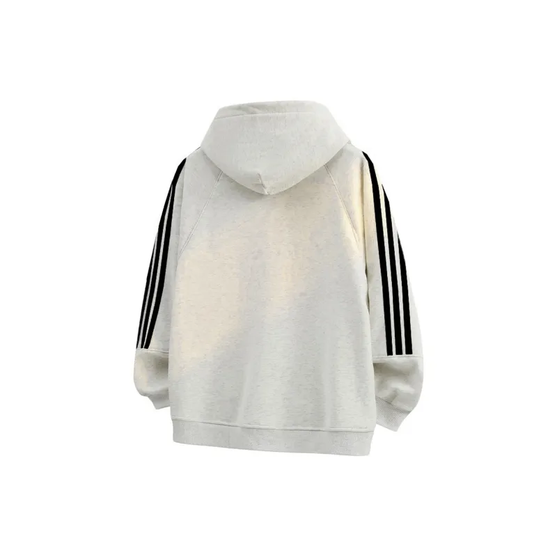 HOKLV Sweatshirt Unisex White Heather Gray-1