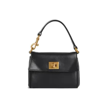 Balenciaga Smooth Calf Leather Handbag Mini Women's Black