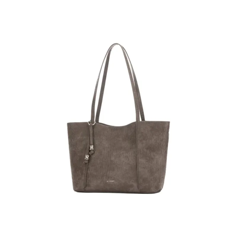 RED DRAGONFLY Polyurethane Tote Bag, Shopping Bag, Shoulder Bag Tubas Women's Black/Brown-8
