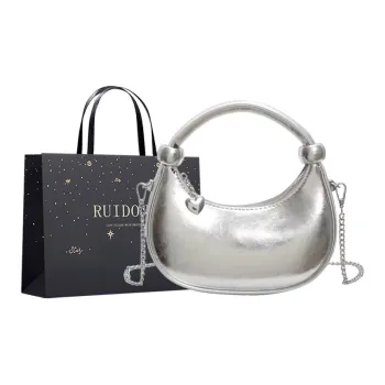 Smart PU Shoulder Bag, Crossbody Bag, Handbag Regular Women's White/Silver/Black/Gold