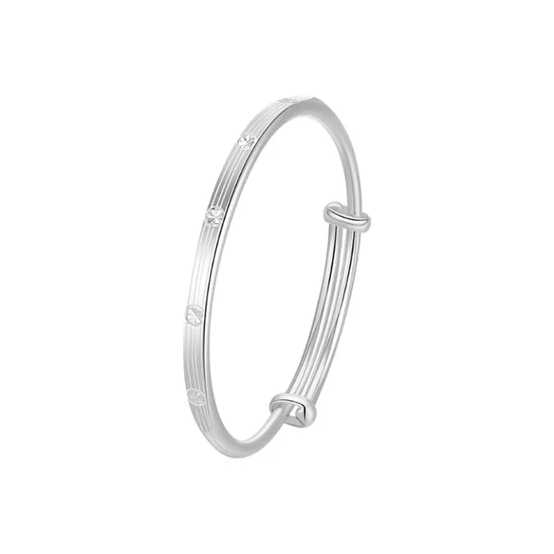 Hui Xuan Charm 999 Fine Silver Bangles Women's-0
