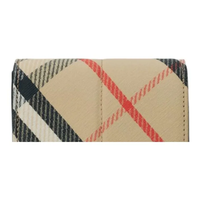 Burberry Polyester With Cotton And Polyurethane Wallet Women's Sand-4