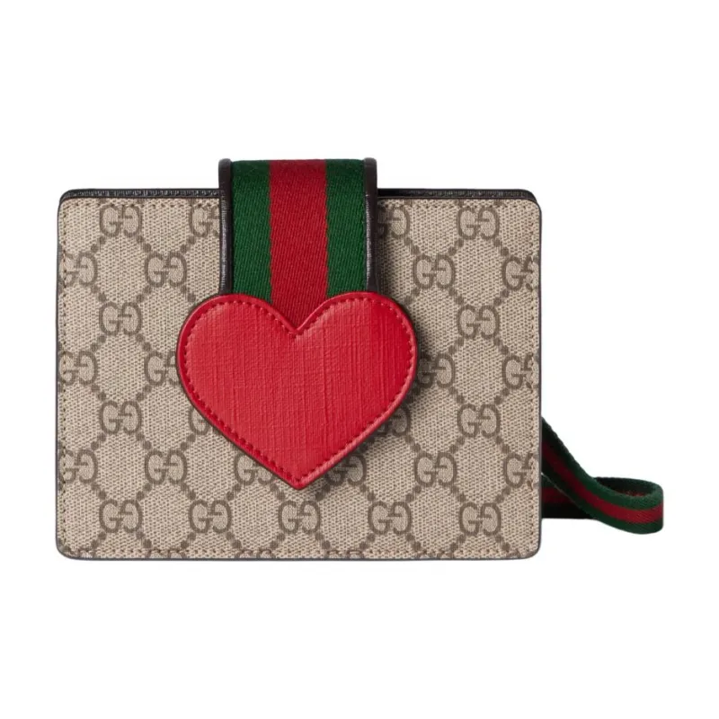 GUCCI GG Supreme Canvas Handbag Shoulder Bag Kids' Beige & Dark Brown-0
