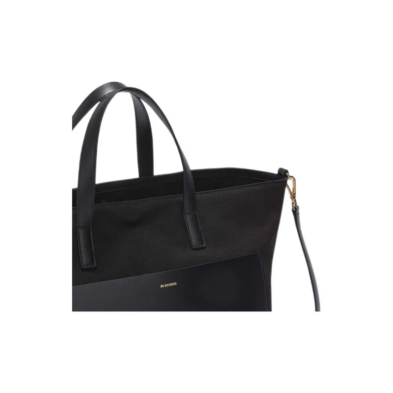 JIL SANDER Logo Detailed Medium Tote Bag-4