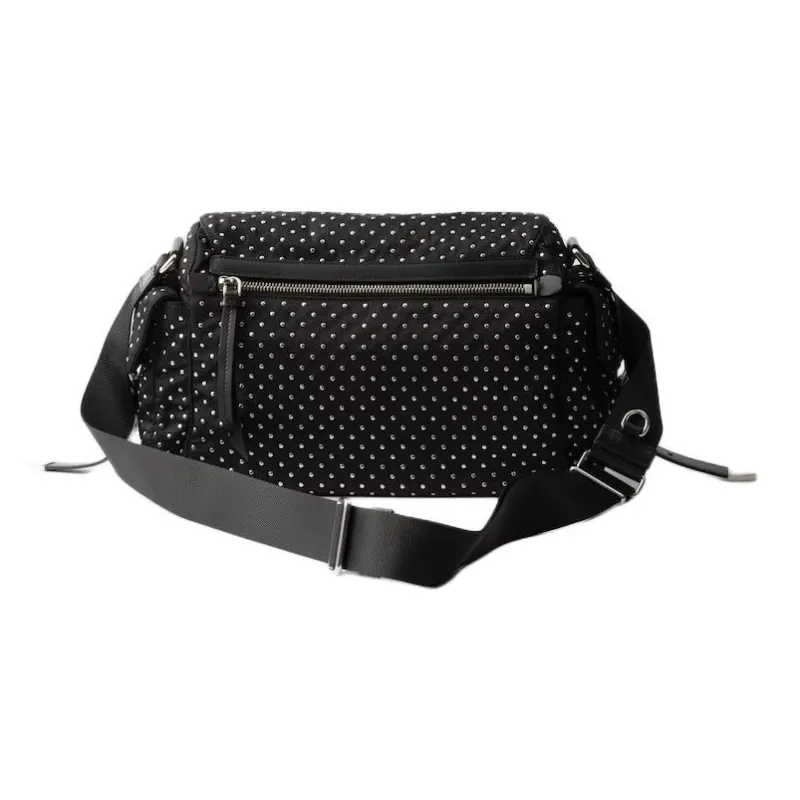 PRADA Re Nylon Recycled Polyamide Crossbody Bag Women's Black-2