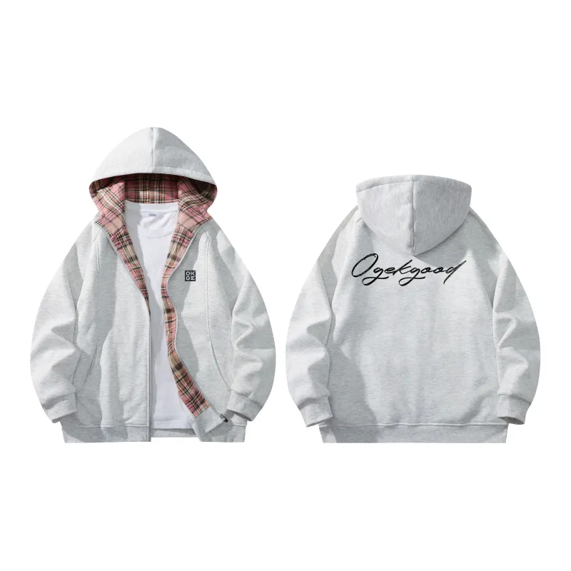 OGEK Sweatshirt Unisex White Heather Gray-1