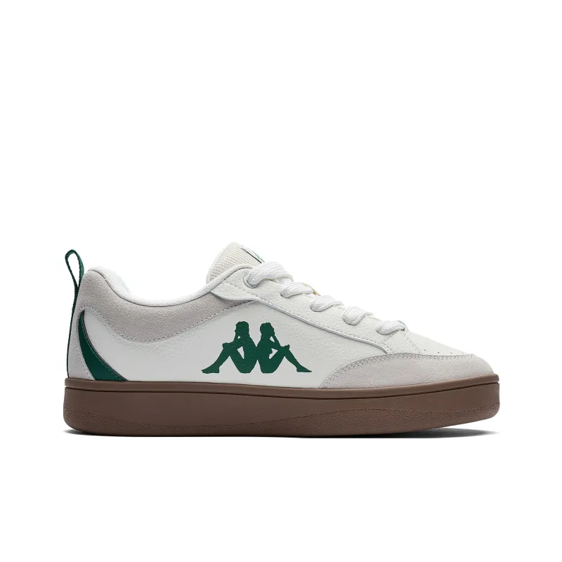 Kappa Back to Back Anti Slip Wear Resistant Low Top Skateboard Shoes Unisex Winter Day White Long Turquoise-1