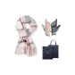 Rose Manor-Jade Pink Scarf+Almond Beige Glove