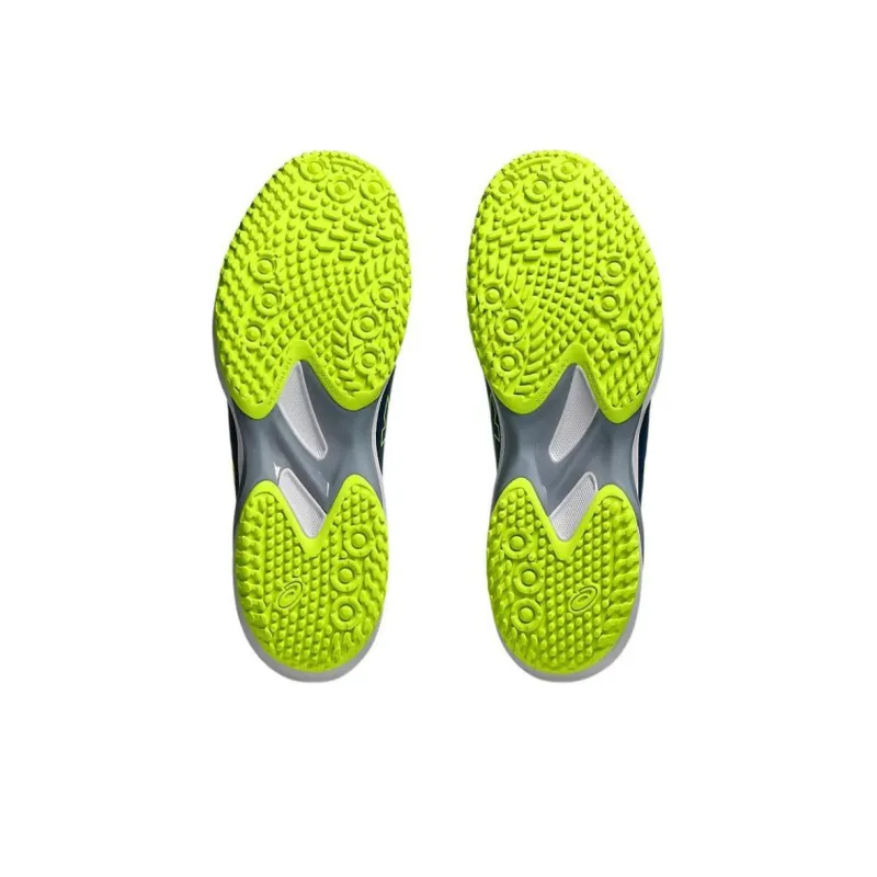 Asics SOLUTION SWIFT FF 2 Anti Slip Wear Resistant Low Top Tennis Shoes Men's Blue Yellow-6